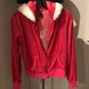 GORGEOUS HOT PINK SANTA BABY VS FUR-TRIM JACKET💕